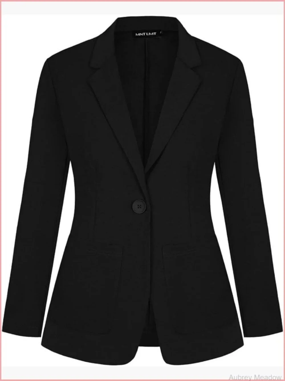 Women's Casual Long Sleeve Open Front Blazer Jacket with Pockets